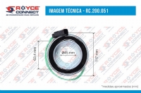 MAGNETICO DO COMPRESSOR SANDEN 7H15 24 VOLTS MODELO C / POLIA 154MM - 200051