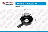 MAGNETICO DO COMPRESSOR RC.600.169 FORD FOCUS 2008> MOTOR SIGMA RANGER 2013>  LANDROVER / VOLVO C30 - 200169