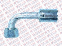 CONEXAO 90º FEMEA 10MM O'RING ALUMINIO COM CLIP - 450013