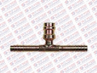 EMENDA ACO 6MM COM VALVULA DE SERVICO R134A  SEM CLIP - 450071