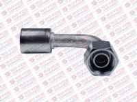 CONEXÃO 90º FEMEA ALUMINIO 12MM O'RING R134A C / CLIP ROSCA METRICA - 450122