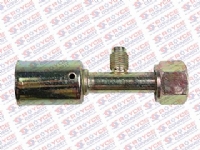 CONEXAO RETA FEMEA 8MM COM VALVULA R12 O'RING ACO - 450230