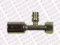 CONEXAO RETA FEMEA ACO 8MM O´RING COM VALVULA DE SERVICO R134A - 450239