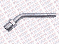 CONEXAO MACHO FIXO 8MM 45º O´RING ALUMINIO SEM CLIP - 450285