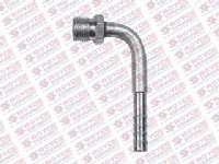 CONEXAO MACHO FIXO 6MM 90º O´RING ALUMINIO SEM CLIP - 450287