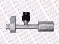 CONEXÃO RETA BLOCK FITING ALUMINIO C / ENGATE R134A COMPRESSOR / CONDENSADOR 8MM - 450307