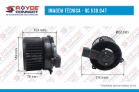 MOTOR DA CAIXA EVAPORADORA TOYOTA HILUX SR / SRV / SW4 2005>2008 OEM-871030K130 - 530047