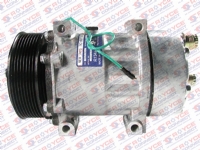 COMPRESSOR 7H15 CASE 24 VOLTS SAIDA DESCARGA/SUCÇÃO TRASEIRA O/RING POLIA 8PK 115MM - 600192