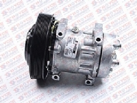 COMPRESSOR SANDEN 7H15 4116U CAMINHÃO VOLVO 2008> 24 VOLTS POLIA 8PK 180MM ORIGINAL - 600272