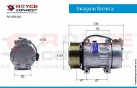 COMPRESSOR 7H15 8275/8295 CAMINHAO SCANIA 2013/ POILA 10PK 24V OEM-1888032 - 600290