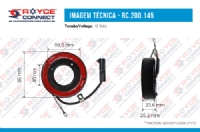 MAGNETICO DO COMPRESSOR 10SR13C RC.600.370 TOYOTA ETIOS / HILUX 2016> / HONDA FIT 2014> - 200145