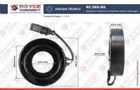 MAGNETICO ORIGINAL DO COMPRESSOR MAHLE VOLKSWAGEN CROSS UP / FOX / GOL 2014> OEM - 200162